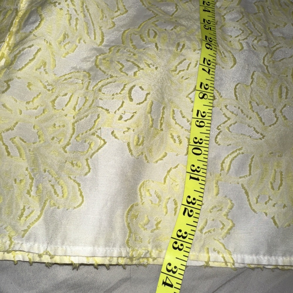 Hutch Dress Sleeveless Yellow Floral Size Small button Up Collar Neck NYC - Picture 10 of 12